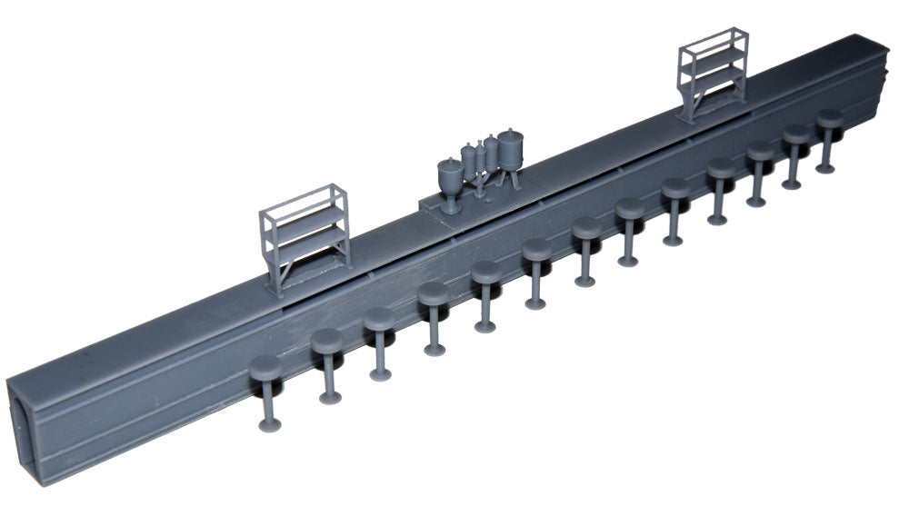 GWR COLLETT 57' COACH BUFFET COUNTER & FITTINGS (Diagram H41) (O Gauge 7mm scale)