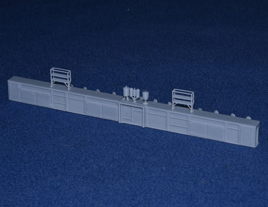 GWR COLLETT 57' COACH BUFFET COUNTER & FITTINGS (Diagram H41) (OO Gauge 4mm scale)