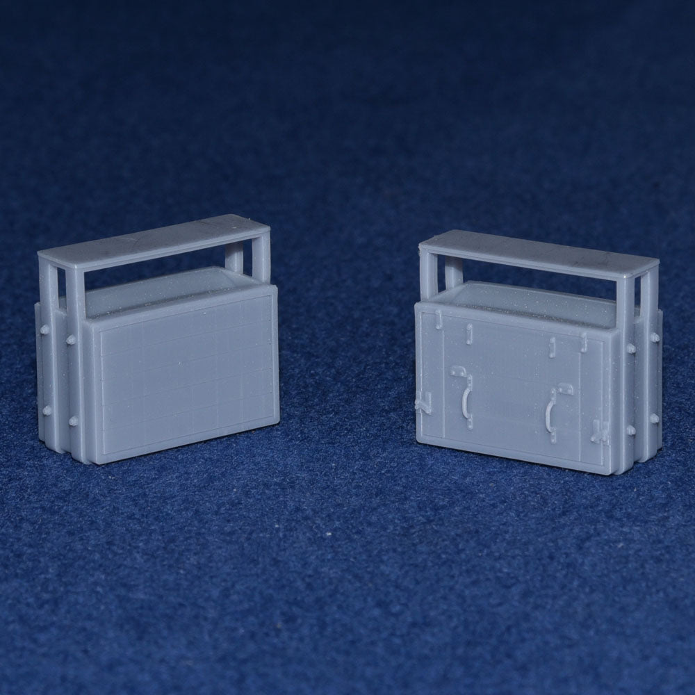 GWR COACH BATTERY BOX - SMALL (x2) - BR (O Gauge 7mm Scale)