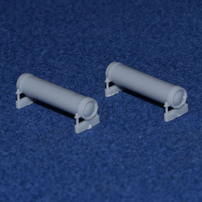 GWR COACH GAS CYLINDER TANK SET (small x2) - BR (OO Gauge 4mm scale)