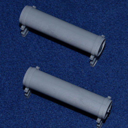 GWR COACH GAS CYLINDER TANK SET (small x2) - BR (O Gauge 7mm scale)