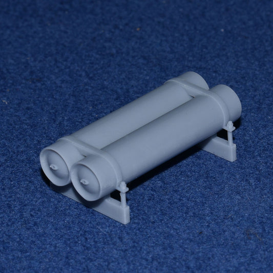 GWR COACH GAS CYLINDER "TWIN-TANK" SET - BR (OO Gauge 4mm scale)