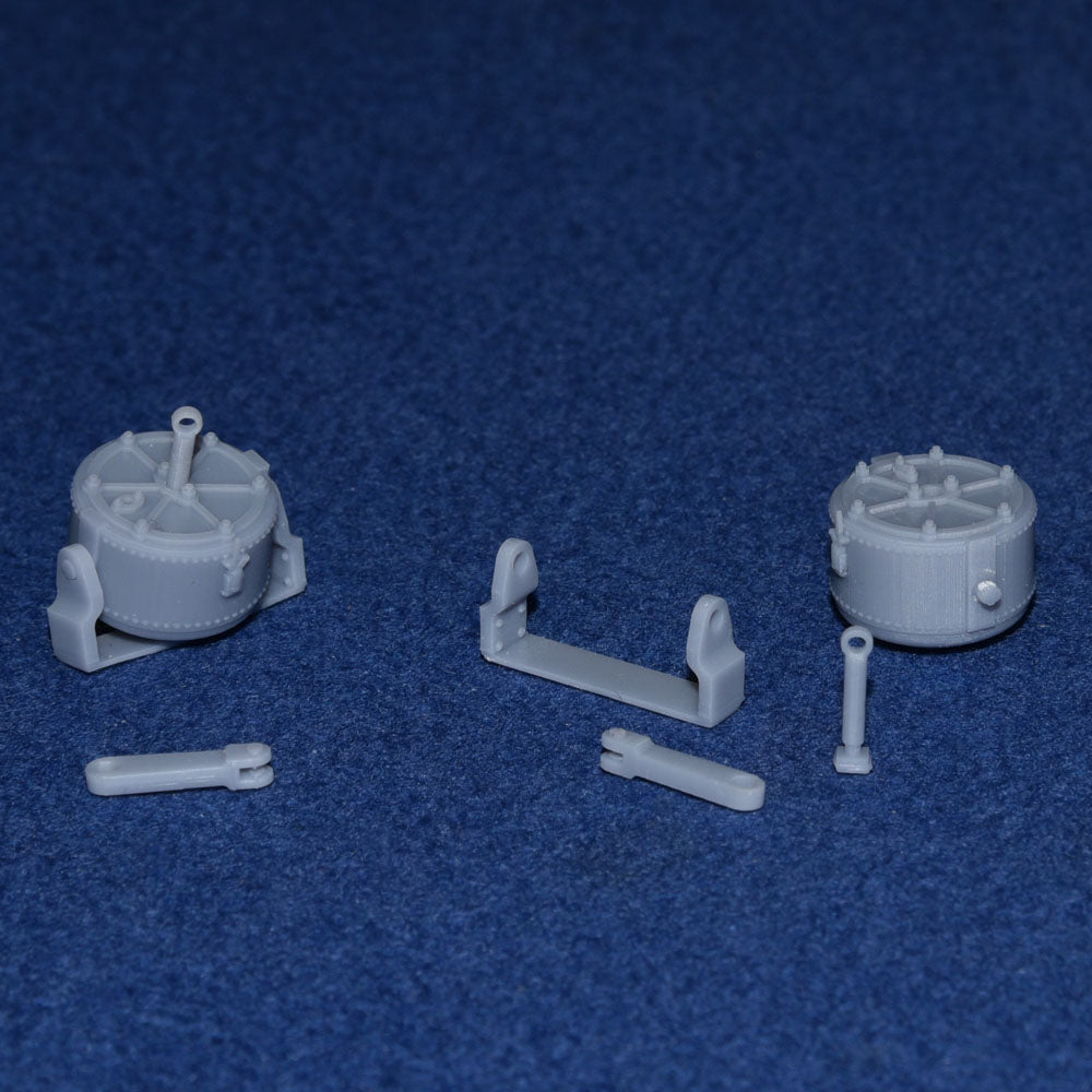 GWR COACH VACUUM BRAKE CYLINDER SET (x2) - BR (O Gauge 7mm scale)