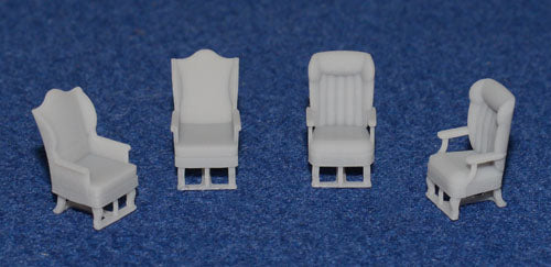 GWR SUPER SALOON LUXURY SEAT SET (29 seats) (OO Gauge 4mm scale)