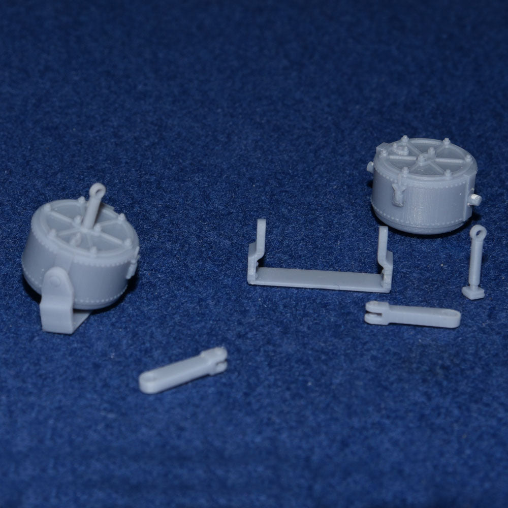 GWR COACH VACUUM BRAKE CYLINDER SET (x2) - BR (O Gauge 7mm scale)