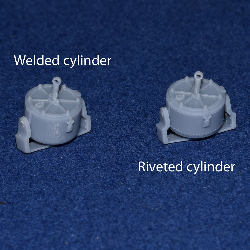 GWR COACH VACUUM BRAKE CYLINDER SET (x2) - BR (O Gauge 7mm scale)