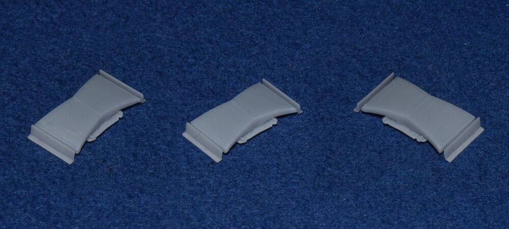 GRESLEY COACH RESTAURANT / BUFFET CAR VENTS (x3) - LNER (O Gauge 7mm scale)