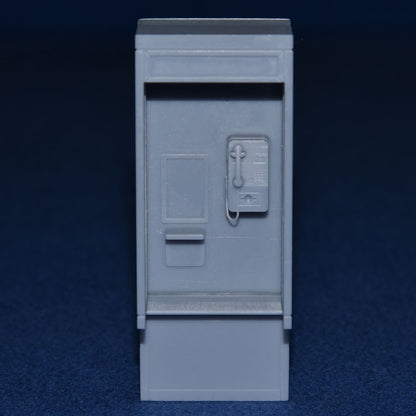 KX200 TELEPHONE BOX / KIOSK with DETAILED 1990's INTERIOR (G Gauge 1/24 scale)