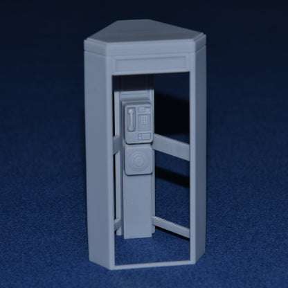 KX300 TELEPHONE BOX / KIOSK with DETAILED 1990's INTERIOR (G Gauge 1/24 scale)