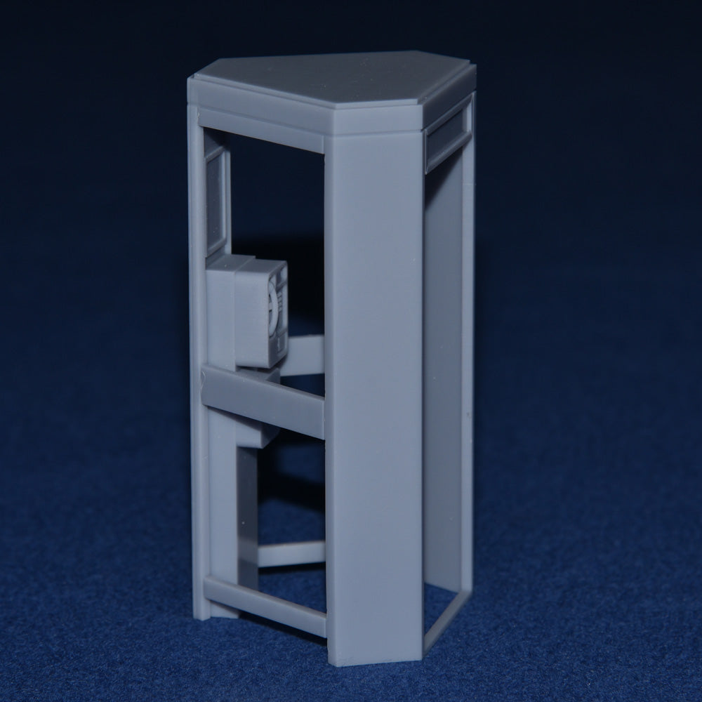 KX300 TELEPHONE BOX / KIOSK with DETAILED 1990's INTERIOR (G Gauge 1/24 scale)