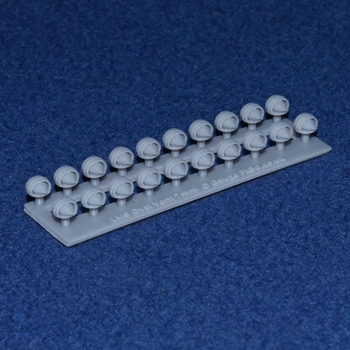 LMS COACH ROOF OVAL TORPEDO VENTS (x20) (O Gauge 7mm scale)