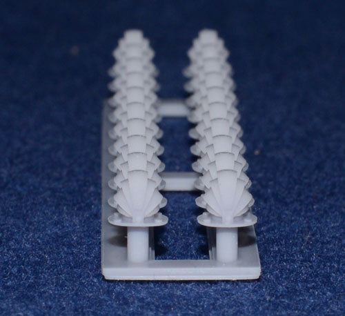 GWR / LMS COACH ROOF SHELL VENTS (x20) (Gauge 1 - 10mm scale)