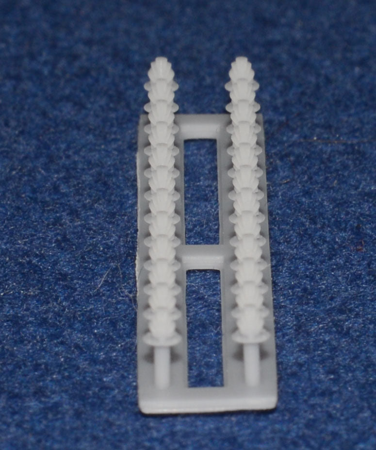 LMS / GWR COACH ROOF SHELL VENTS (x24) (OO Gauge 4mm scale)