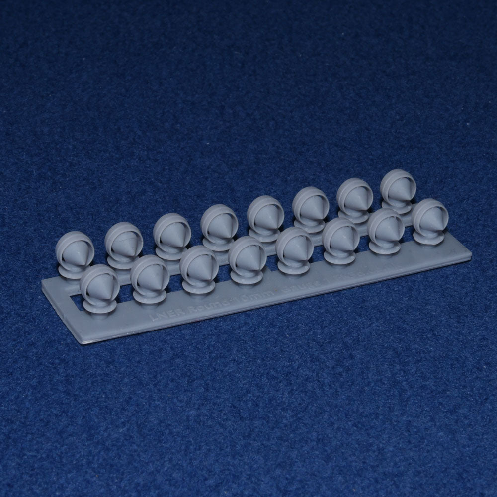 COACH ROUND TORPEDO VENTS (x16) - LNER GNR (Gauge 1 10mm scale)