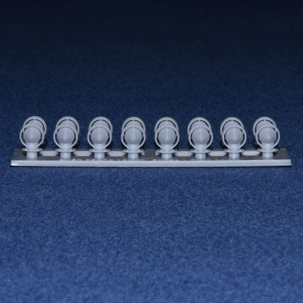 COACH ROUND TORPEDO VENTS (x16) - LNER GNR (Gauge 1 10mm scale)