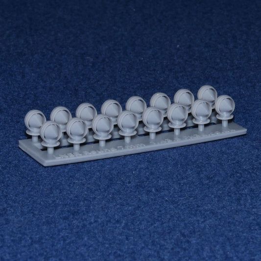 COACH ROUND TORPEDO VENTS (x16) - LNER GNR (O Gauge 7mm scale)