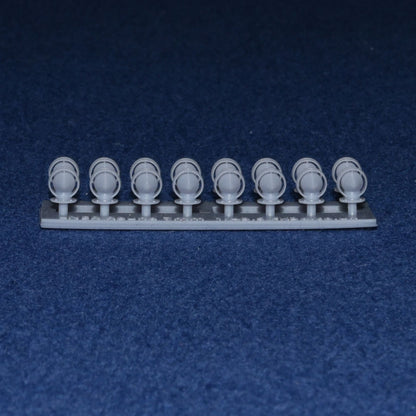 COACH ROUND TORPEDO VENTS (x16) - LNER GNR (O Gauge 7mm scale)