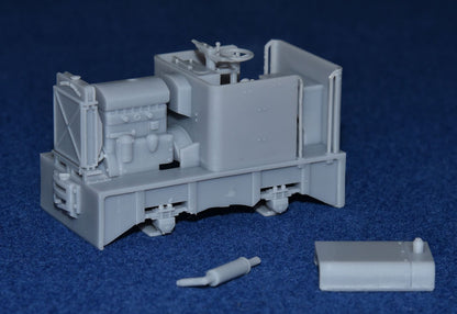 HUDSON HUNSLET 20HP 4wDM NARROW GAUGE DIESEL [10A] (BODY ONLY) (O16.5 gauge 7mm scale)