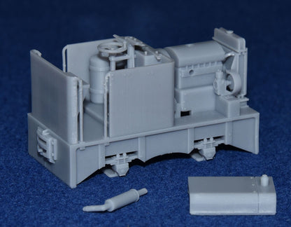 HUDSON HUNSLET 20HP 4wDM NARROW GAUGE DIESEL [10A] (BODY ONLY) (O16.5 gauge 7mm scale)