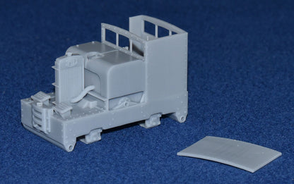 SIMPLEX 20/28HP PLATE-FRAME LOW CAB NARROW GAUGE DIESEL [4B] (BODY ONLY) (O16.5 Gauge 7mm scale)