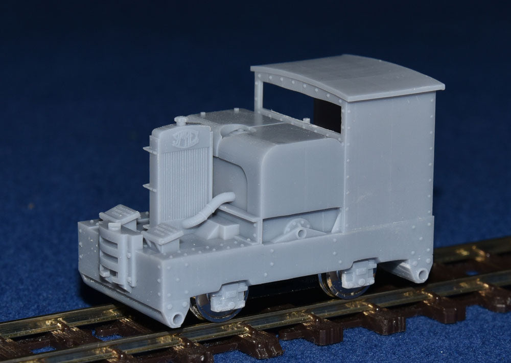 SIMPLEX 20/28HP PLATE-FRAME LOW CAB NARROW GAUGE DIESEL [4B] (BODY ONLY) (O16.5 Gauge 7mm scale)