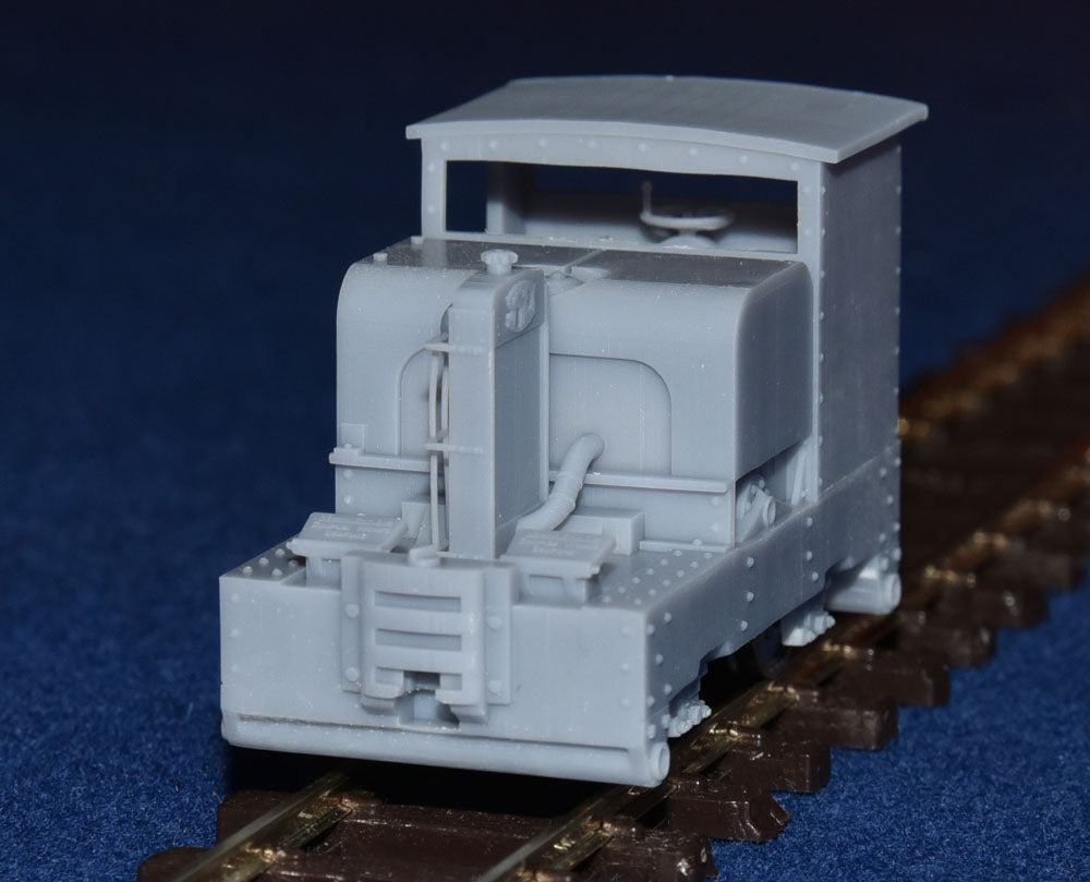 SIMPLEX 20/28HP PLATE-FRAME LOW CAB NARROW GAUGE DIESEL [4B] (BODY ONLY) (O16.5 Gauge 7mm scale)