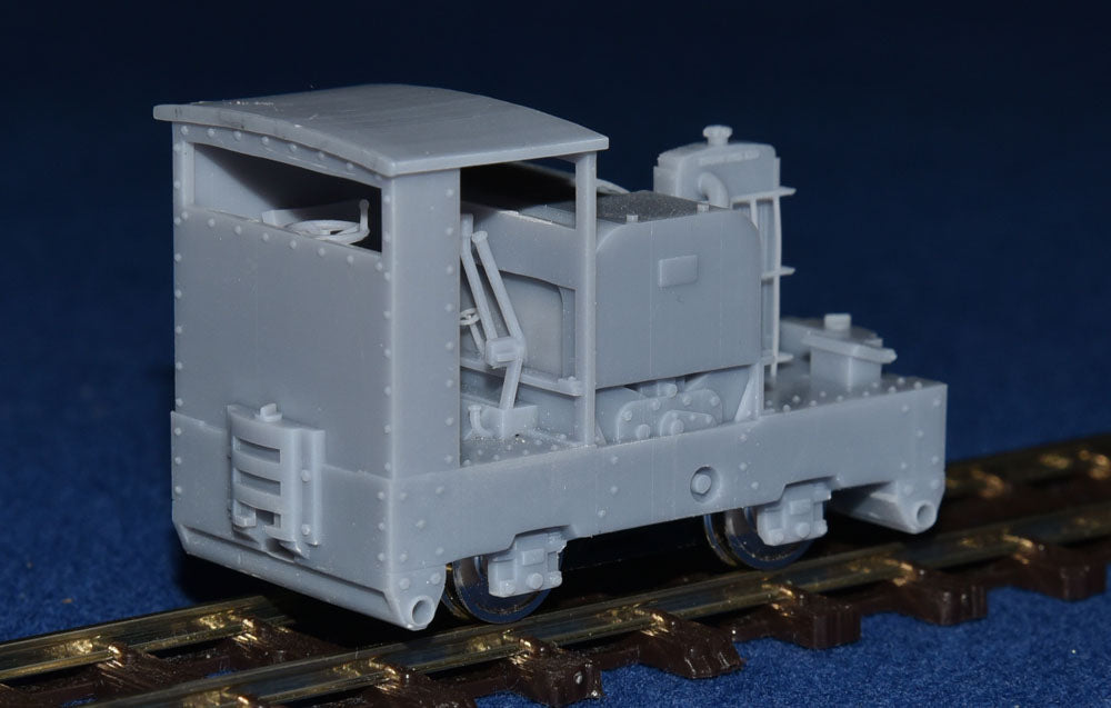 SIMPLEX 20/28HP PLATE-FRAME LOW CAB NARROW GAUGE DIESEL [4B] (BODY ONLY) (O16.5 Gauge 7mm scale)