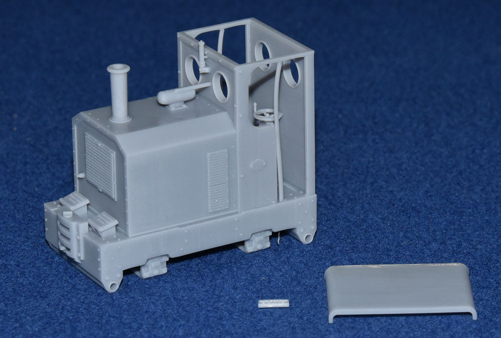 SIMPLEX 20/28HP PLATE-FRAME "DRUID" NARROW GAUGE DIESEL [4D] (BODY ONLY) (O16.5 Gauge 7mm scale)