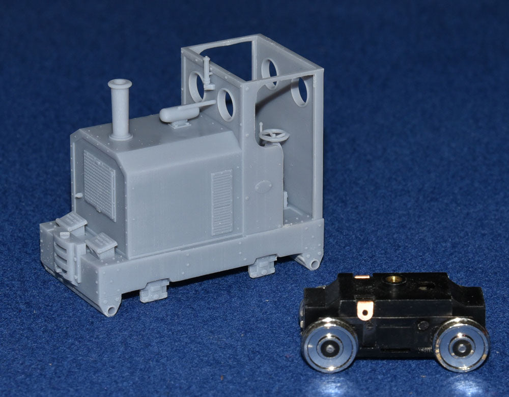 SIMPLEX 20/28HP PLATE-FRAME "DRUID" NARROW GAUGE DIESEL [4D] (BODY ONLY) (O16.5 Gauge 7mm scale)