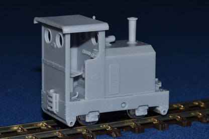 SIMPLEX 20/28HP PLATE-FRAME "DRUID" NARROW GAUGE DIESEL [4D] (BODY ONLY) (O16.5 Gauge 7mm scale)