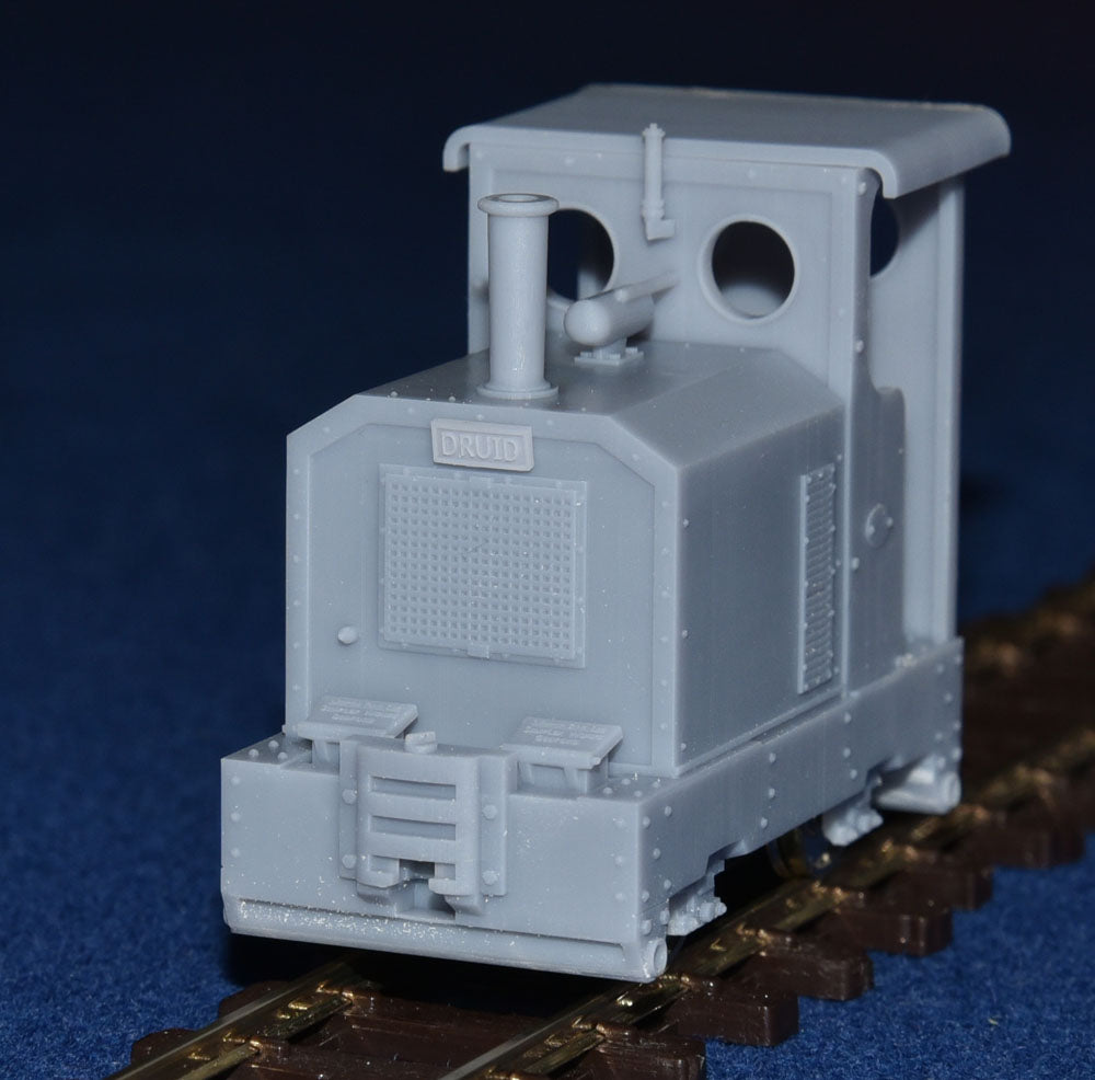 SIMPLEX 20/28HP PLATE-FRAME "DRUID" NARROW GAUGE DIESEL [4D] (BODY ONLY) (O16.5 Gauge 7mm scale)