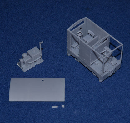 SIMPLEX 20/28HP PLATE-FRAME "CARAVAN" NARROW GAUGE DIESEL [4E] (BODY ONLY) (O16.5 Gauge 7mm scale)