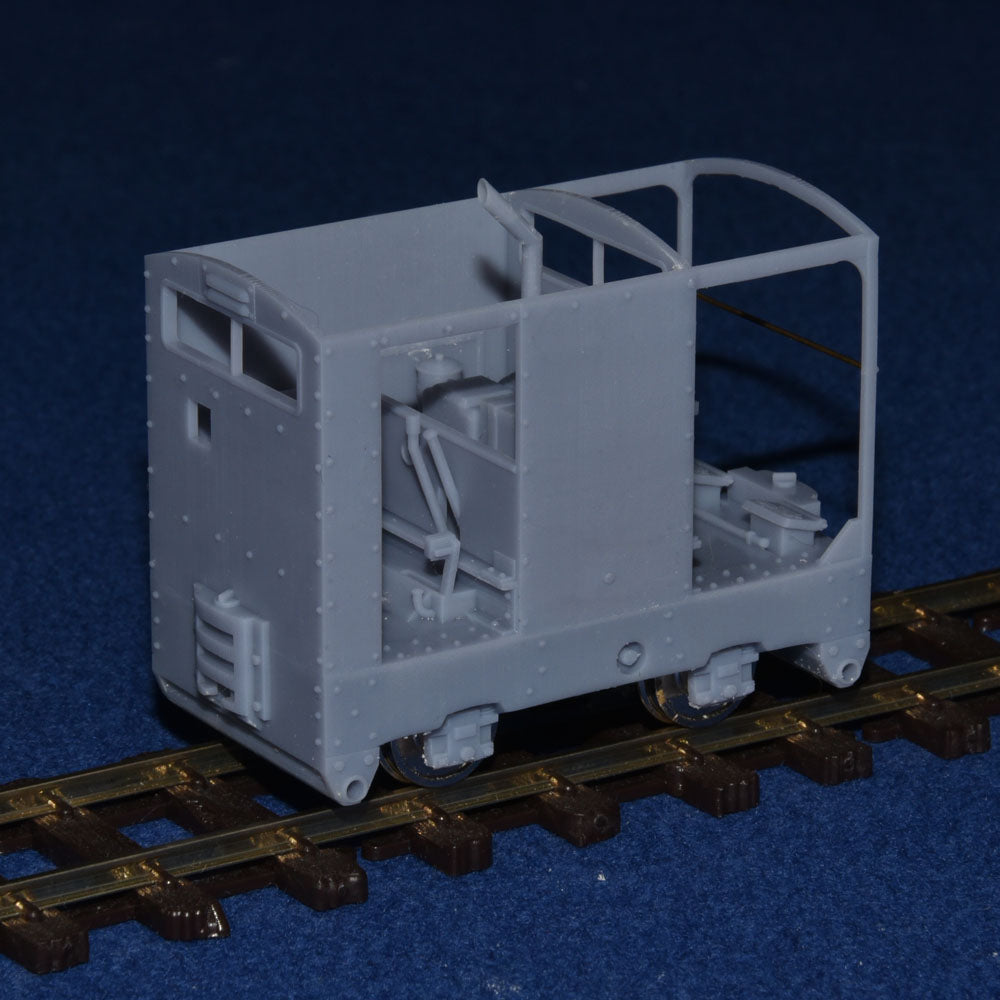 SIMPLEX 20/28HP PLATE-FRAME "CARAVAN" NARROW GAUGE DIESEL [4E] (BODY ONLY) (O16.5 Gauge 7mm scale)