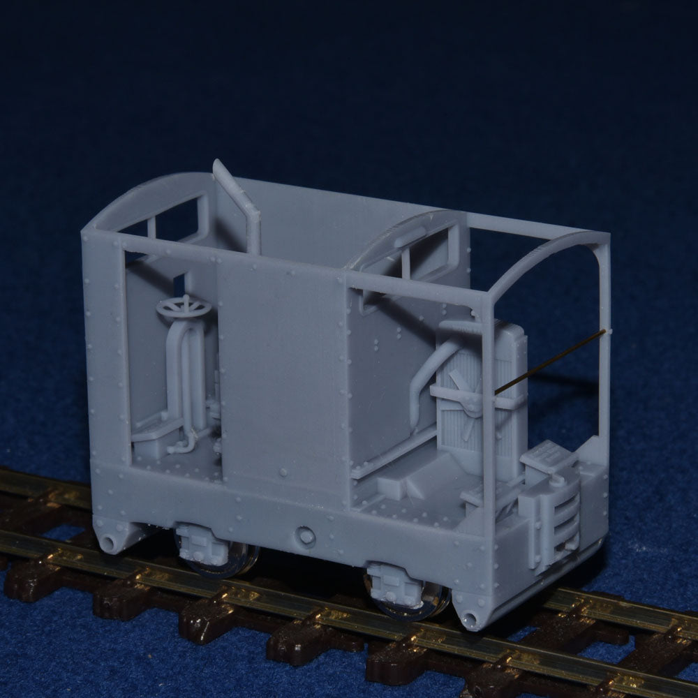 SIMPLEX 20/28HP PLATE-FRAME "CARAVAN" NARROW GAUGE DIESEL [4E] (BODY ONLY) (O16.5 Gauge 7mm scale)