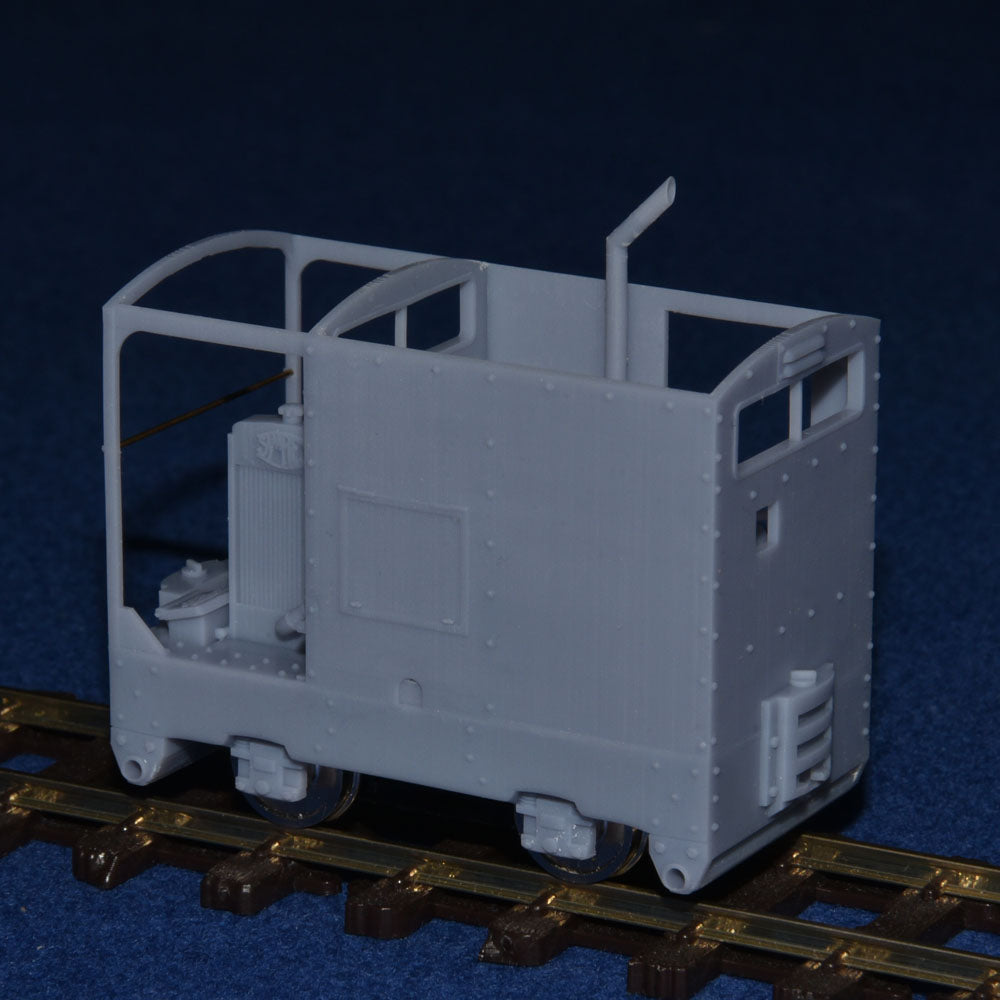 SIMPLEX 20/28HP PLATE-FRAME "CARAVAN" NARROW GAUGE DIESEL [4E] (BODY ONLY) (O16.5 Gauge 7mm scale)