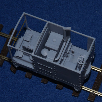 SIMPLEX 20/28HP PLATE-FRAME "CARAVAN" NARROW GAUGE DIESEL [4E] (BODY ONLY) (O16.5 Gauge 7mm scale)