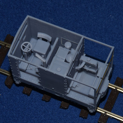 SIMPLEX 20/28HP PLATE-FRAME "CARAVAN" NARROW GAUGE DIESEL [4E] (BODY ONLY) (O16.5 Gauge 7mm scale)