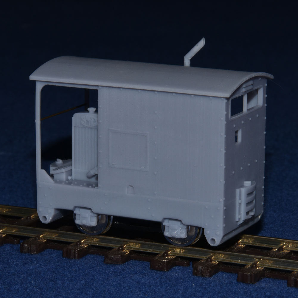 SIMPLEX 20/28HP PLATE-FRAME "CARAVAN" NARROW GAUGE DIESEL [4E] (BODY ONLY) (O16.5 Gauge 7mm scale)