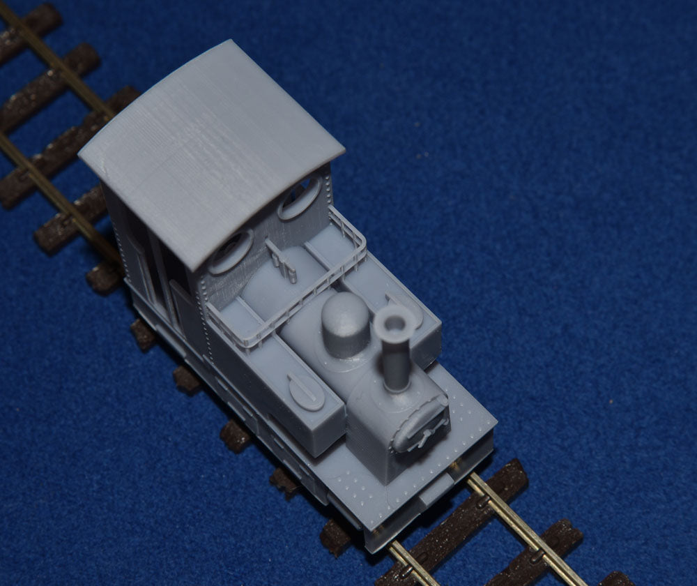 STEAM TRAM NARROW GAUGE LOCOMOTIVE [1a] (BODY ONLY) (O16.5 Gauge 7mm scale)