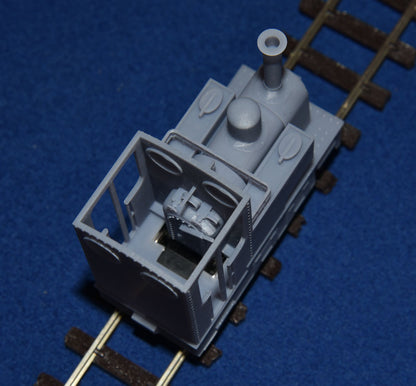 STEAM TRAM NARROW GAUGE LOCOMOTIVE [1a] (BODY ONLY) (O16.5 Gauge 7mm scale)