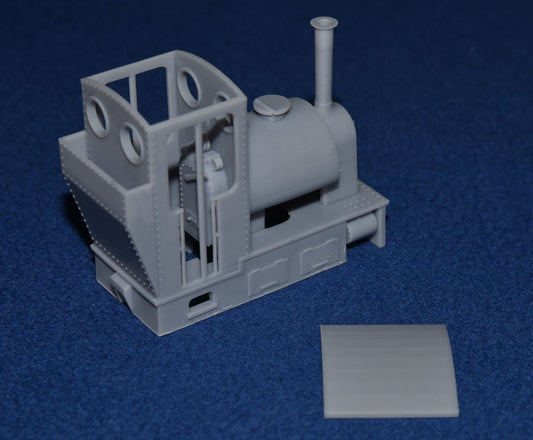 STEAM TRAM NARROW GAUGE LOCOMOTIVE with SADDLE TANK [1c] (BODY ONLY) (O16.5 Gauge 7mm scale)