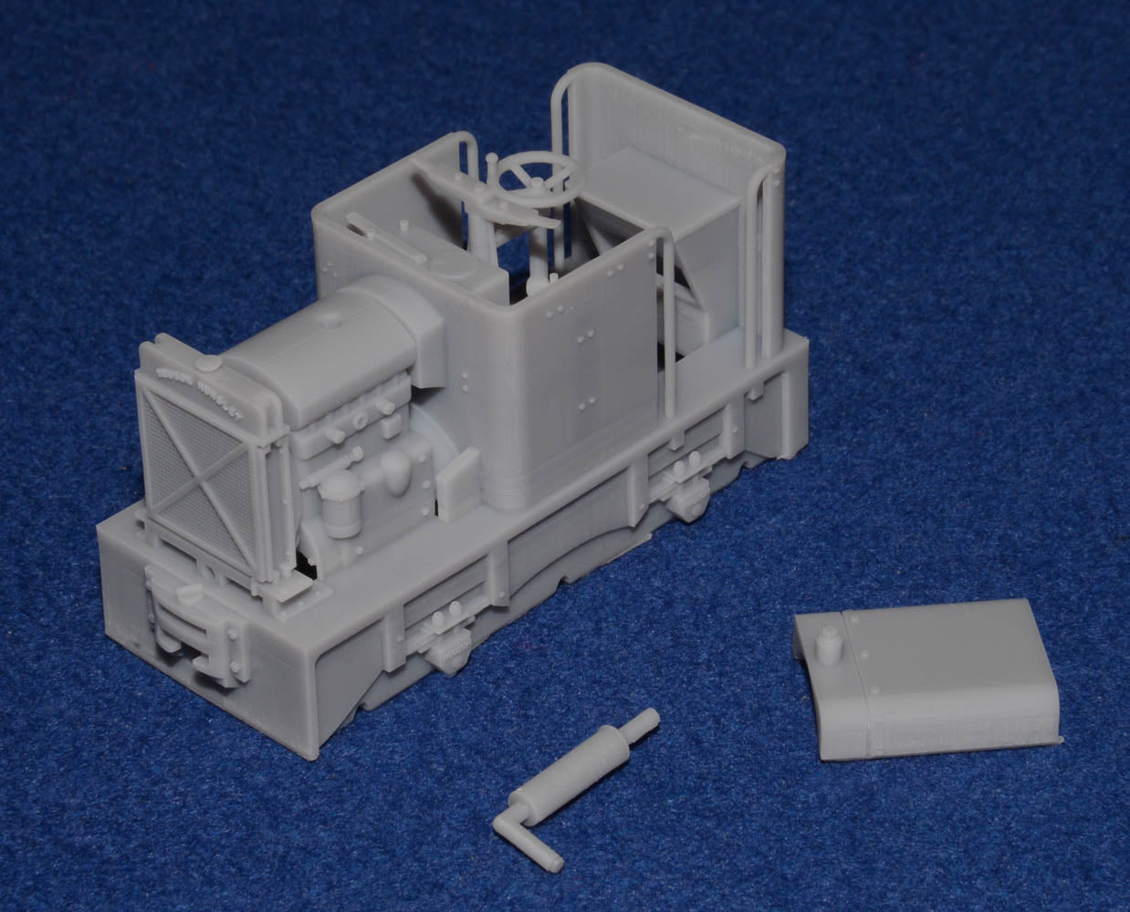 HUDSON HUNSLET 20HP 4wDM NARROW GAUGE DIESEL [10] (BODY ONLY) (O9 gauge 7mm scale)