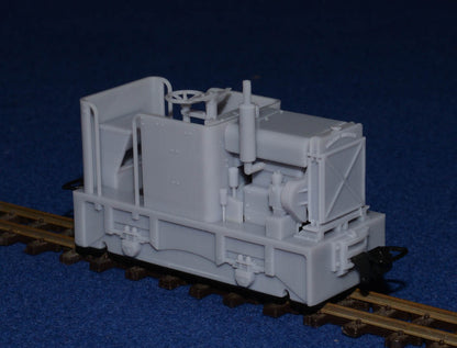 HUDSON HUNSLET 20HP 4wDM NARROW GAUGE DIESEL [10] (BODY ONLY) (O9 gauge 7mm scale)