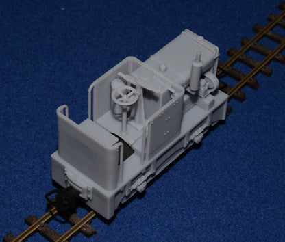 HUDSON HUNSLET 20HP 4wDM NARROW GAUGE DIESEL [10] (BODY ONLY) (O9 gauge 7mm scale)