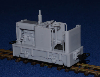 HUDSON HUNSLET 20HP 4wDM NARROW GAUGE DIESEL [10] (BODY ONLY) (O9 gauge 7mm scale)