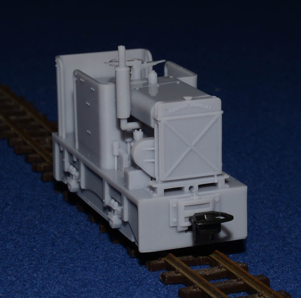 HUDSON HUNSLET 20HP 4wDM NARROW GAUGE DIESEL [10] (BODY ONLY) (O9 gauge 7mm scale)