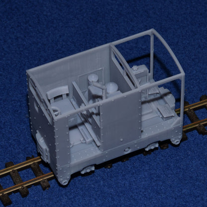 SIMPLEX 20/28HP PLATE-FRAME "CARAVAN" NARROW GAUGE DIESEL [4E] (BODY ONLY) (O9 Gauge 7mm scale)