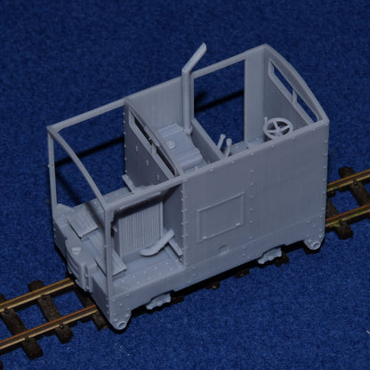 SIMPLEX 20/28HP PLATE-FRAME "CARAVAN" NARROW GAUGE DIESEL [4E] (BODY ONLY) (O9 Gauge 7mm scale)