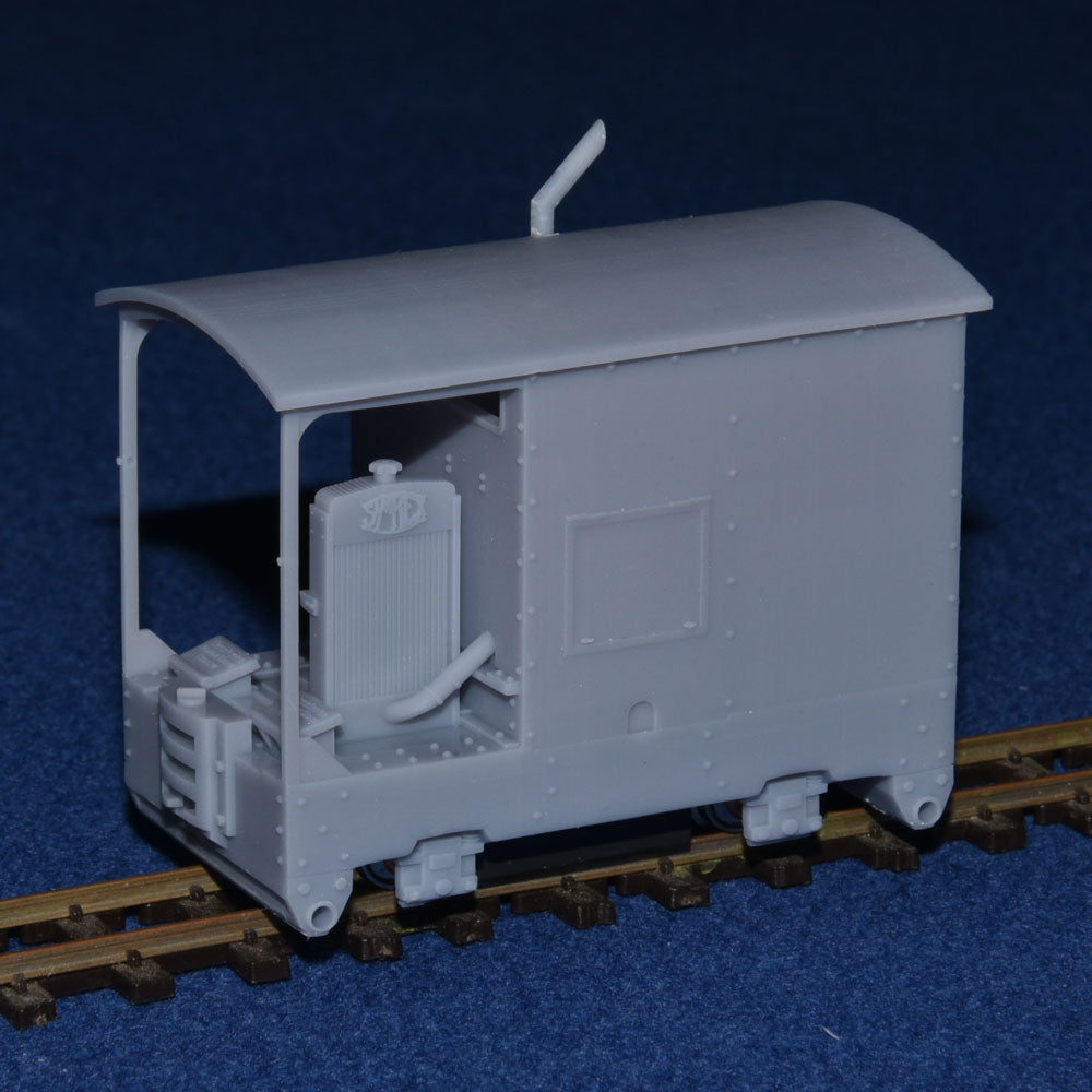 SIMPLEX 20/28HP PLATE-FRAME "CARAVAN" NARROW GAUGE DIESEL [4E] (BODY ONLY) (O9 Gauge 7mm scale)