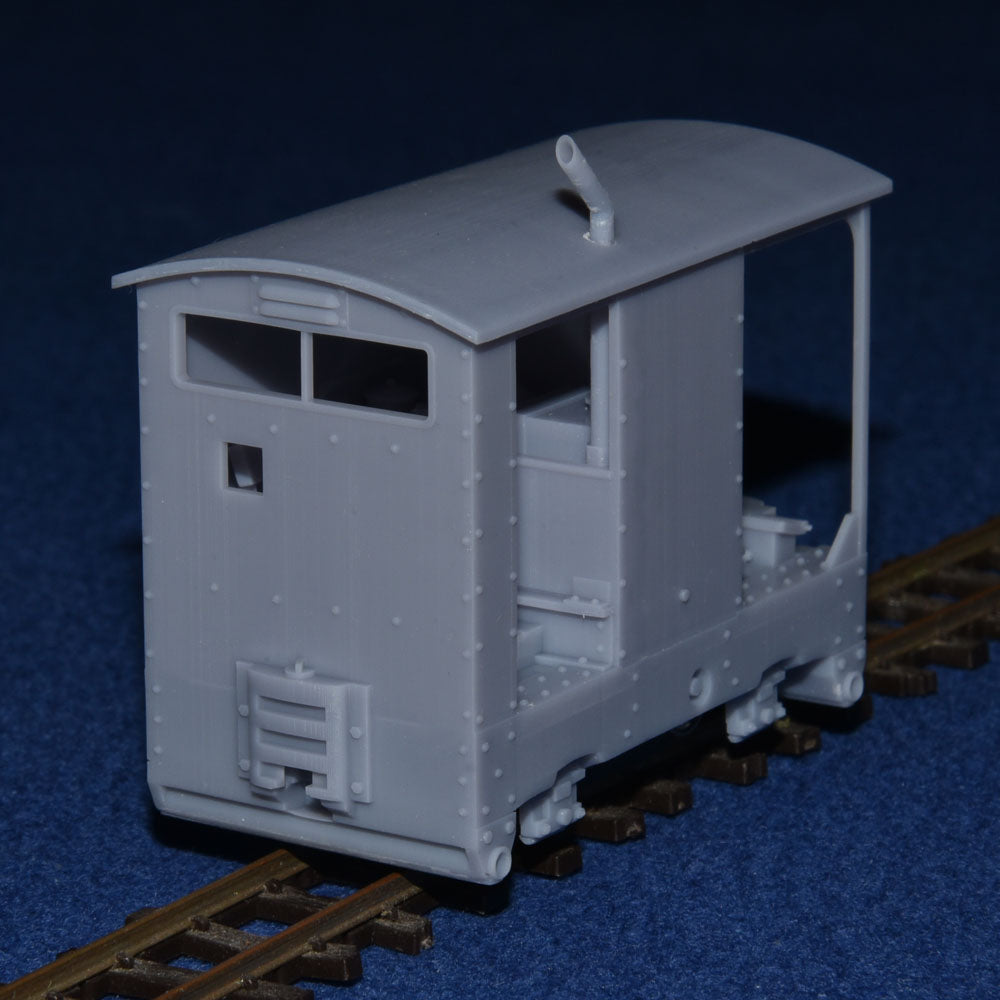 SIMPLEX 20/28HP PLATE-FRAME "CARAVAN" NARROW GAUGE DIESEL [4E] (BODY ONLY) (O9 Gauge 7mm scale)